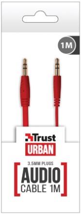 TRUST Cavo AUX Trust 1.5 m rosso